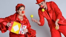 Red Stilt Clowns