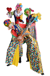 Stilt Clowns Trio